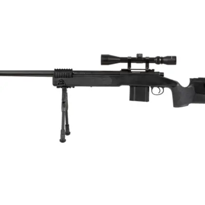 asgbox.pl - Replika karabinu snajperskiego MB4417D - z lunetą i dwójnogiem