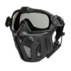 asgbox.pl - Maska z goglami i wentylatorem - czarna