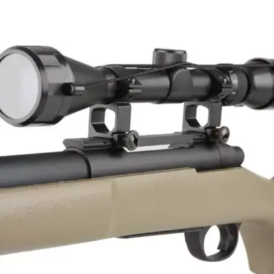 asgbox.pl - Replika karabinu snajperskiego SW-04J Army z lunetą i dwójnogiem (Upgraded) - tan