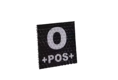 asgbox.pl - Naszywka IR z grupą krwi: 0 POS