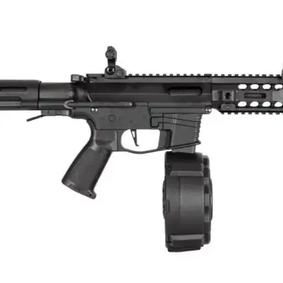 asgbox.pl - Replika pistoletu maszynowego PX9 (+ magazynek DRUM) - czarna