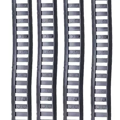 Alternative view of Zestaw osłon na szyny RIS - czarny