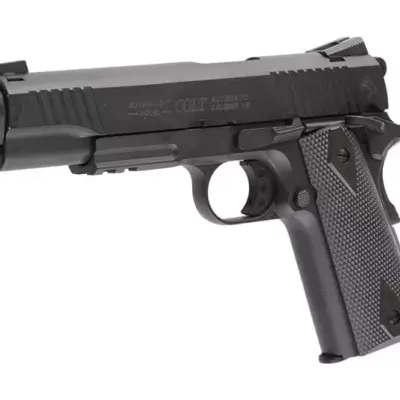 asgbox.pl - Replika pistoletu COLT 1911 Rail gun ® CO2 Black Matt 6 mm GBB - czarna