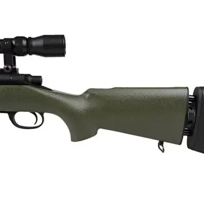 asgbox.pl - Replika karabinu snajperskiego SW-04 z lunetą i dwójnogiem (Upgraded) - oliwkowa