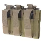 asgbox.pl - Potrójna ładownica Open Top na magazynki M4/M16 + pistoletowe - khaki