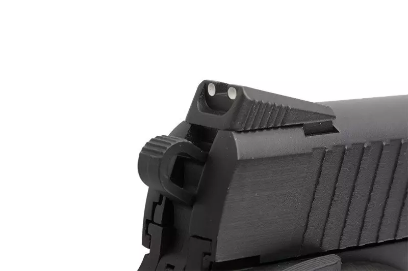 Replika pistoletu COLT 1911 Rail gun ® CO2 Black Matt 6 mm GBB - czarna CYB-02-019653-00 asgbox.pl Replika pistoletu COLT 1911 Rail gun ® CO2 Black Matt 6 mm GBB - czarna - obrazek 3