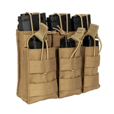 asgbox.pl - Potrójna ładownica na 6 magazynków typu M4/M16 - coyote