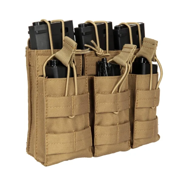 asgbox.pl - Potrójna ładownica na 6 magazynków typu M4/M16 - coyote