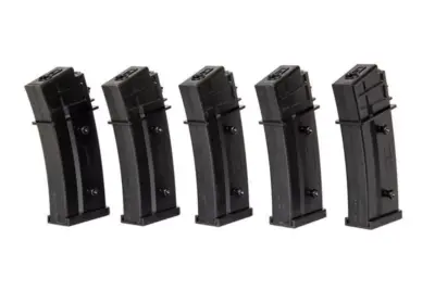 asgbox.pl - Zestaw 5 magazynków Mid-Cap na 120 kulek do replik G36