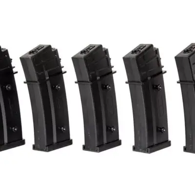 asgbox.pl - Zestaw 5 magazynków Mid-Cap na 120 kulek do replik G36