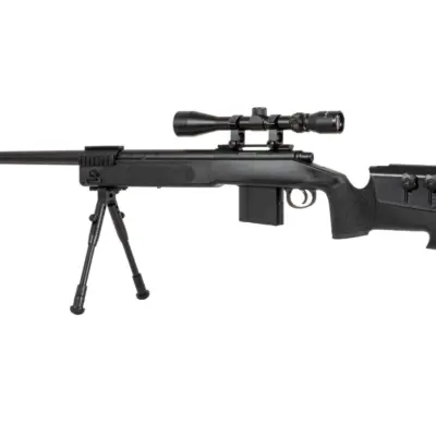 Alternative view of Replika karabinu snajperskiego MB4417D - z lunetą i dwójnogiem