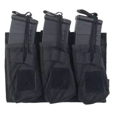 asgbox.pl - Potrójna ładownica OPEN na magazynki AK - czarna