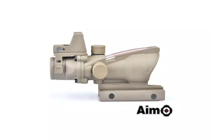 Replika lunety ACOG 4X32C (z podświetleniem światłowodowym i celownikiem RMR) - tan AMO-10-013658-00 asgbox.pl Replika lunety ACOG 4X32C (z podświetleniem światłowodowym i celownikiem RMR) - tan - obrazek 3