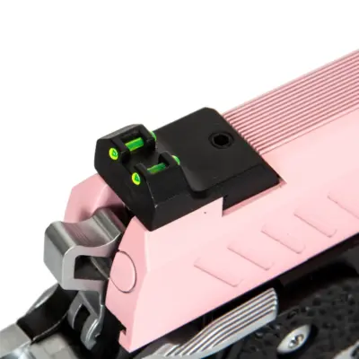 Alternative view of Replika pistoletu Hi-capa 5.1 Split Slide - różowa / czarna / chrom (z celownikiem BDS)