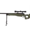 asgbox.pl - Replika karabinu snajperskiego MB08D - z lunetą i dwójnogiem - oliwkowa