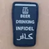 asgbox.pl - Naszywka 3D - Beer drinking infidel - Black