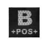 asgbox.pl - Naszywka IR z grupą krwi: B POS