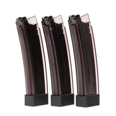 asgbox.pl - Zestaw 3 magazynków low-cap smoky 75 kulek do repliki Scorpion EVO 3-A1