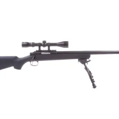 asgbox.pl - Replika karabinu snajperskiego SW-10 z lunetą i dwójnogiem (Upgraded) - czarna