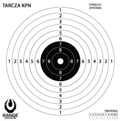 asgbox.pl - Tarcze strzeleckie KPN do wiatrówki - 100 szt.
