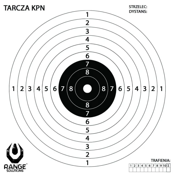 asgbox.pl - Tarcze strzeleckie KPN do wiatrówki - 100 szt.