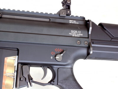 TM Automatic AEG Shotgun SGR-12, 3-Shot - Black - obrazek 6