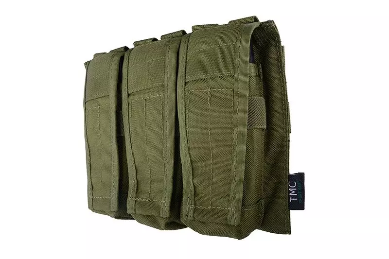 Potrójna ładownica typu AVS na magazynki M4/M16 - olive drab TMC-19-009292-00 asgbox.pl asgbox.pl - Potrójna ładownica typu AVS na magazynki M4/M16 - olive drab
