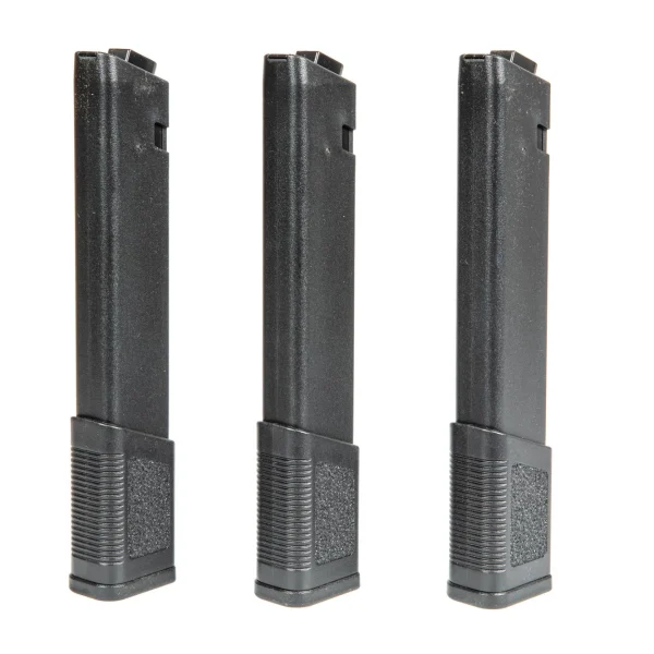 asgbox.pl - Zestaw 3 magazynków Mid-Cap 120 kulek do replik KWA Ronin TK.45