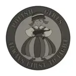 asgbox.pl - Emblemat POLISH GIRLS - PVC - Szary