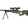 Replika karabinu snajperskiego Warrior I ( z dwójnogiem i lunetą) - Oliwkowa OD-G-WEL-03-000914-00 asgbox.pl