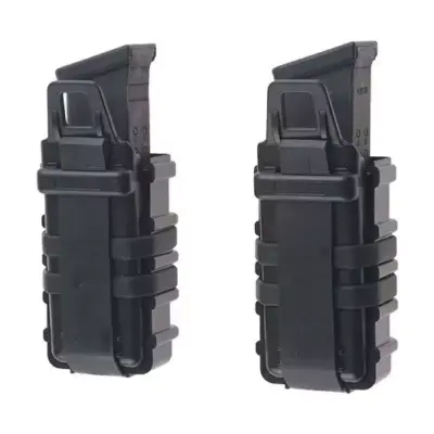 asgbox.pl - Zestaw 2 ładownic FAST (poprzeczne) na magazynki pistoletowe - czarny