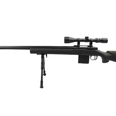 asgbox.pl - Replika karabinu snajperskiego MB4405D z lunetą i dwójnogiem