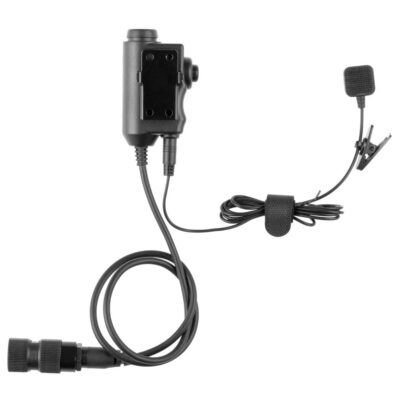 Alternative view of Earmor M52 Tactical PTT for PRC Radios Black