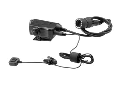 Earmor M52 Tactical PTT for PRC Radios Black - obrazek 2