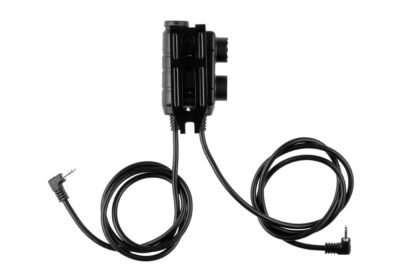 Earmor M56 Dual Comm Tactical PTT for 2x Motorola Talkabout Black
