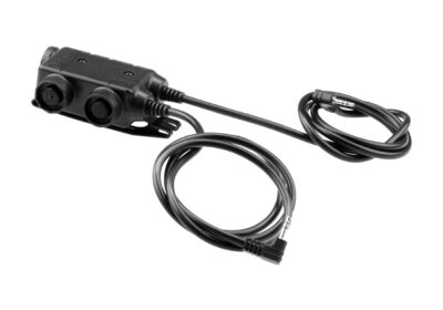 Earmor M56 Dual Comm Tactical PTT for 2x Motorola Talkabout Black - obrazek 2