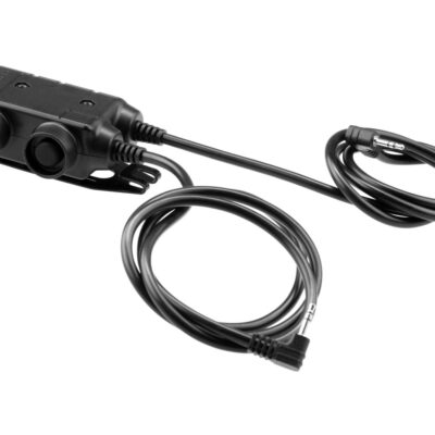 Alternative view of Earmor M56 Dual Comm Tactical PTT for 2x Motorola Talkabout Black