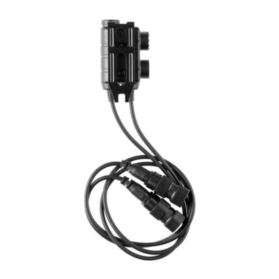 Alternative view of Earmor M56 Dual Comm Tactical PTT for 2x PRC Radios Black