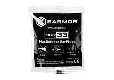 Earmor MaxDefense Ear Plugs NRR33 60 Pairs Box Orange - obrazek 3