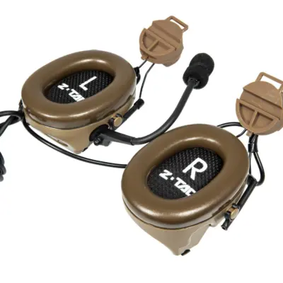 asgbox.pl - Zestaw słuchawkowy Z152 CII z adapterem do hełmów typu FAST - dark earth