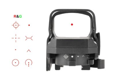VictOptics SRD 1x27x39 Eight Reticle Red Dot Sight Black - obrazek 7