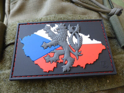 3D PVC CZECH LION AND FLAG Patch - Colorful - obrazek 2