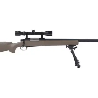 Alternative view of Replika karabinu snajperskiego SW-04 z lunetą i dwójnogiem (Upgraded) - tan