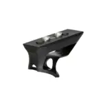 asgbox.pl - Aluminiowy kątowy chwyt przedni CNC KeyMod - Czarny