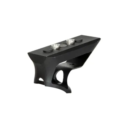 asgbox.pl - Aluminiowy kątowy chwyt przedni CNC KeyMod - Czarny