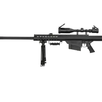 asgbox.pl - Replika karabinu wyborowego Barret® M82 z Lunetą i dwójnogiem - czarna