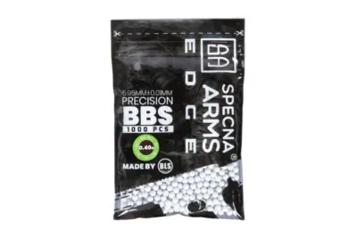 asgbox.pl - Kulki precyzyjne Specna Arms EDGE™ BIO 0.40g - 1000szt - białe