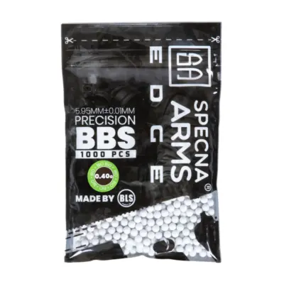 asgbox.pl - Kulki precyzyjne Specna Arms EDGE™ BIO 0.40g - 1000szt - białe