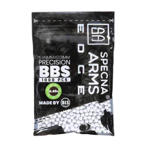 asgbox.pl - Kulki precyzyjne Specna Arms EDGE™ BIO 0.40g - 1000szt - białe