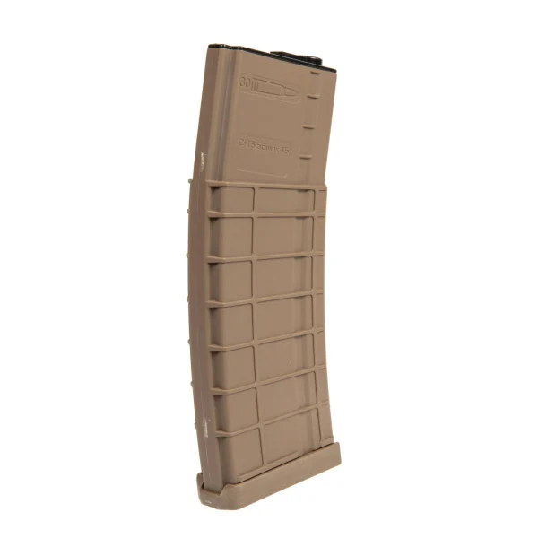 asgbox.pl - Długi magazynek hi-cap 450 kulek do replik M4/M16 - tan